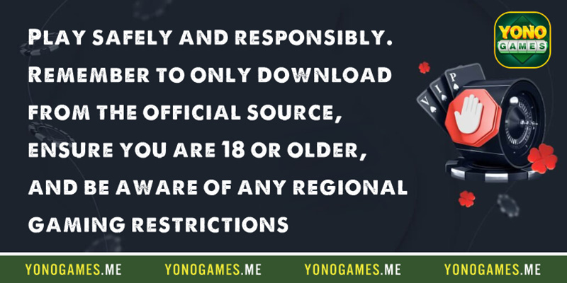 Play safely and responsibly. Remember to only download from the official source, ensure you are 18 or older, and be aware of any regional gaming restrictions