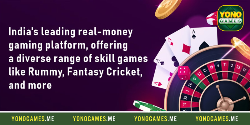 Yono Games: India's leading real-money gaming platform, offering a diverse range of skill games like Rummy, Fantasy Cricket, and more